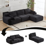 Modern Memory Foam Compressed Sofa,Large Sectional Couches for Living Room,Pet-Friendly Cloud 00806510