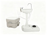 5 Gallon Upgrade Portable RV Toilet with Matching White Lid Ring Waste Holding 83678681
