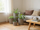Round Strata Column Planter LG - Grey Brown B2755P462161
