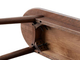 Natural Oak Wood for Dining Bench Table Bench for Living Room 66320780