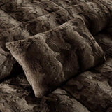 Full/Queen 4PC Faux Fur Comforter Set B03596923