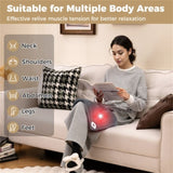Gray Electric heated pad is equipped with 2 small massagers interior 63894205