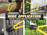42" Heavy-Duty Medium Bolt Cutter for Fence, Steel Wire, Chain, Screws, Rivets & Medium Padlocks, 53790058