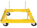 750lbs Rolling Engine Stand,Adjustable Width And Length, with 2pcs Buckle Straps,Yellow--Self-pickup 64415047