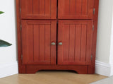 4-Tier 72" Corner Kitchen Pantry Storage Cabinet with 8 Doors Tall Storage Cabinet, Corner Cabinet W1758P211013