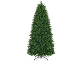 Prelit Pencil Christmas Tree, 9ft Premium Artificial Tree, Warm White Lights & Multi-color Realistic W2773P524790