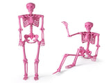 5.5 FT Pink Halloween Skeleton Decor - No Assembly Needed, Integrated Hanging Rope, Playful-Spooky 65148818