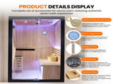 3000W African Oguman Double Traditional Indoor Stove Sauna Room W6315P549531