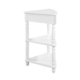 33.8'' Small Triangle Table, Wood Side Table for Small Spaces/ Living Room, 3 Tier End W1202P155410