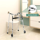 Elderly Rehabilitation Walker 2 Modes, Soft Seat, 5" Wear-Resistant Wheels, 1-Click Fold, 11211392