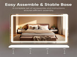 22-inch 32-inch LED Illuminated Mirror with Built-in lights, Small Smart Touch-Controlled 95734014