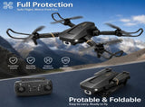 Foldable RC Drone with 1080P Camera for Adults Beginners & Kids, FPV Quadcopter Toy Gift, 2 91225583