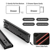 6 Drawer Black Dresser, Modern Bedroom Dresser with Spacious Countertop, Wood Storage Cabinet with W3204P318439