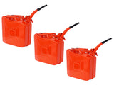 20L US Standard Cold-rolled Plate Petrol Diesel Can Gasoline Bucket with Oil Pipe Red RED 3pcs/set 95526840
