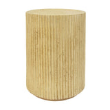 MGO Cylindrical Side Table, Wood-like texture, Antique brown Color N770P212236A