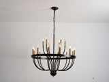 15-Light Chandelier Industrial Iron Candle Chandelier Modern Suspended Farmhouse Pendant Light W5008P479818