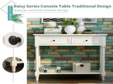 Series Console Table Traditional Design with Two Drawers and Bottom Shelf 26897015
