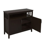 ZNTS Kitchen Storage Sideboard And Buffet Server Cabinet-Brown Color W28209564