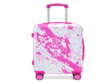 20 Inch PC Spinner Wheel Luggage, Carry on Suitcase, With Printed pattern and Combination Lock W2787P487163