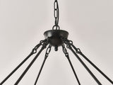 39.3 INCH Wood Wagon Wheel Chandelier Modern Farmhouse Pendant Light 20-Light Ceiling Hanging W5008P464781