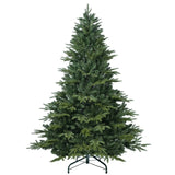 Artificial 7.5ft Green Christmas Tree with 3135 PE/PVC Mixed Branch Tips, Steel wire, Hinged Premium 75387029