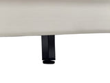 FX-P18-BEModern Beige Sofa Couch for Living Room, 85.83" Upholstered 3-Seater Sofa with Metal W57649843