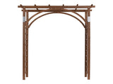 Beautiful And Practical Garden Arch Dark Brown 64813240