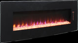 48 inch Curved Front Wall Mounted Electric Fireplace with remote and multi color flame & emberbed W1769P199008