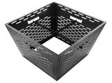 Burn Barrels without Bottom Board for Outside, Thick Burn Case for Yard Waste, Low Smoke Design 46882282