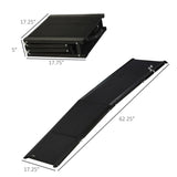 ZNTS 62" Foldable pet ramp for cars and trucks 10835168