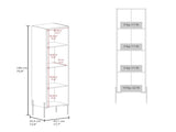 Sealy Hight Auxiliary Furniture in Melamine and 4 Shelves, Matt Gray B128P237147