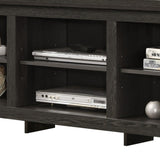 Benito Dark Gray 70"W TV Stand with Open Shelves and Cable Management B061P184948