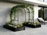 Raised Garden Bed with Arch Trellis, 2 Pack Metal Boxes with Garden Arch, Outdoor Garden 71235630