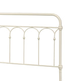 White Full Bed with Spindle Headboard B062P215388