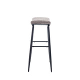 ZNTS Counter Height Bar Stool Set of 2 for Dining Room Kitchen Counter Island, Linen fabric Upholstered W1439125930