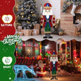 Lighted Nutcracker Christmas Yard Decorations, Pre-lit 2D Nutcracker Soldier with 162 LED Warm White 36891405