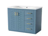 30'' Bathroom Vanity with Ceramic Sink Combo, Solid Wood Frame Bathroom Storage Cabinet, N710P191947M
