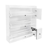 ON-TREND Versatile Tipping Bucket Shoe Cabinet with 3 Flip Drawers, Maximum Storage Entryway WF308545AAK
