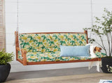 Outdoor Swing Cushions 63 Inch, Waterproof 4" Thick Porch Swing Cushion Replacement with Backrest 00865414
