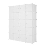 ZNTS 20 Cube Organizer Stackable Plastic Cube Storage Shelves Design Multifunctional Modular Closet 09173751