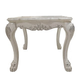 Bone White End Table with Claw Leg B062P209074