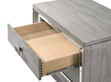 Contemporary 1pc Light Gray Brown Finish 5 Storage Drawer Chest Mirrored Accents Beautiful Solid B011P215612
