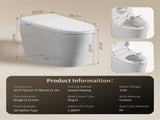 Tankless Smart Toilet With Bidet Built In, One-piece Bidet Toilet Seat, Auto Flush,Heated Seat, Warm T5879P506526