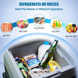 52Qt Car Freezer Portable Refrigerator with APP Control and 6'' off-road wheels, 12V,45W Cooler W2089P187503