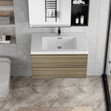 36" Floating Bathroom Vanity with Sink, Modern Wall-Mounted Bathroom Storage Vanity Cabinet with W1573P152699
