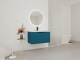 36" Wall Mounted Bathroom Vanity with Resin Sink & 2 Soft-Close Doors W999P251809