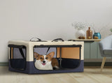 Dog Crates for Dogs, Adjustable Fabric Cover by Spiral Iron Pipe, Strengthen Sewing Dog Travel Crate 08505782
