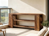 70.9" Console Table, Wooden 3-Tier Sofa Table for Entryway & Hallway 15966594