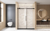 Frameless Single sliding shower door 60 "W x 76" H, 1/4 " Clear Tempered Glass, Explosion W1675P307002