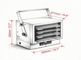 7500-Watt Electric Garage with Remote Control, Digital Fan-Forced Wall/Ceiling Mount Shop 81443280